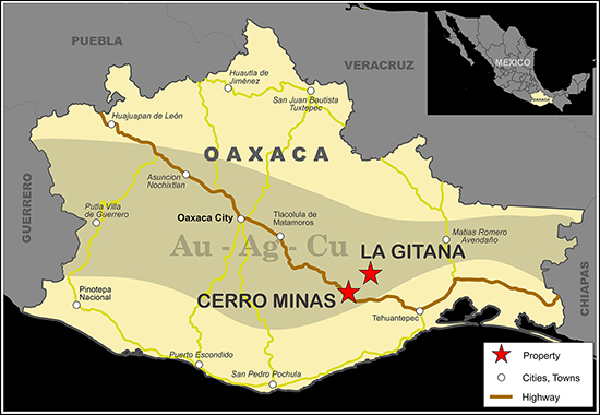 Gitana Location Map